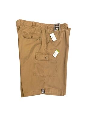 Roundtree & Yorke Casuals Men's Khaki Cargo Shorts with Flap Pockets New